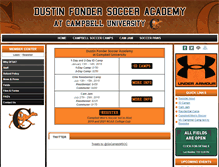 Tablet Screenshot of dustinfondersocceracademy.com